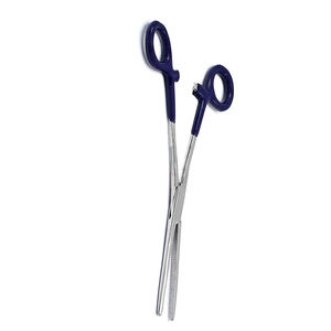 Pinzas Hemostáticas Manuales Rectas para Uso Quirúrgico, Color Azul Marino, Empuñadura de PVC, Acero Inoxidable Dentado de Alta Calidad - Product Image 5