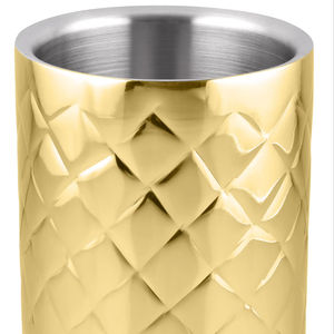 Vaso de pared de acero inoxidable Vaso de agua con diseño de anillo Acero inoxidable Diseñador Premium Acero inoxidable Precio barato - Product Image 1