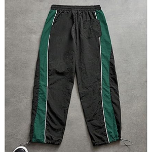 กางเกงวอร์มไนลอนทรงหลวมคุณภาพสูงสำหรับผู้ชาย กางเกงกันลมกันยับ เอวยางยืด มีเชือกผูก เหมาะสำหรับกีฬากลางแจ้ง - Product Image 2