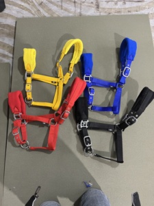 Indian Manufacturer's Durable Eco-friendly Nylon Soft Fleece Padded English Saddle <b>Halter</b> Customized Color -Cob-Full Size - Product Image 2