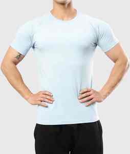 Camiseta Deportiva de Manga Corta con Cuello en V, Ecológica, de Corte Regular para Hombre, Ropa de Gimnasio de Alto Rendimiento, Control de Sudor, Elástica y Flexible - Product Image 6
