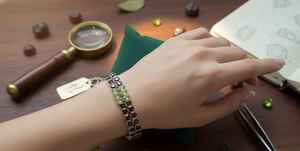 German Silver Nickel Lead Free Classic Gift Jewelry Natural <b>PERIDOT</b> And Garnet Gemstones Natural Stone Jewelry 20% Off Gift - Product Image 3