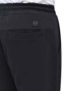 Pantalones Deportivos Hip Hop Negros con Textura, Bordado Personalizado, Peso Medio, Poliéster/Algodón, Estilo Vintage - Product Image 4