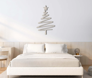 Premium Metal Christmas Tree <b>Wall</b> Art Minimalist <b>Wire</b> Abstract Line Hanging Decoration Modern Living Room Holiday Decor Sign - Product Image 3