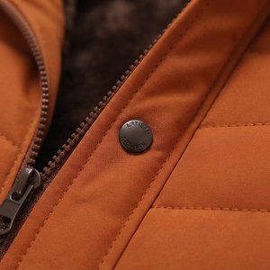 Ventes chaudes : veste d'hiver décontractée pour homme avec fermeture éclair, logo personnalisé imprimé, style streetwear, veste matelassée - Product Image 5