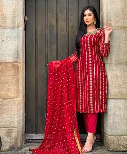 Dernières tendances en matière de kurtis longs pour femmes, style pakistanais, grandes tailles, vêtements pour femmes, kurtis brodés - Product Image 2
