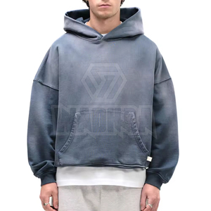 เสื้อฮู้ดดี้ผู้ชายผ้าคอตตอนผสม ดีไซน์สั่งทำได้ น้ำหนักเบา สีพื้น มีสินค้าพร้อมส่ง - Product Image 6