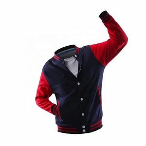 Chaqueta Bomber de Lana para Hombre, Talla Grande, Personalizada OEM, Cuello Alto, Transpirable, Resistente al Viento, Estilo Universitario, con Parches Bordados - Product Image 4
