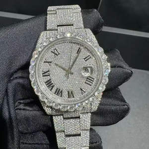 Reloj de Diamantes Personalizado Más Vendido, Reloj de Pulsera Estilo Hip Hop con Incrustaciones de Diamantes para Hombres y Mujeres, Elegante Reloj de Joyería Disponible para la Venta - Product Image 1