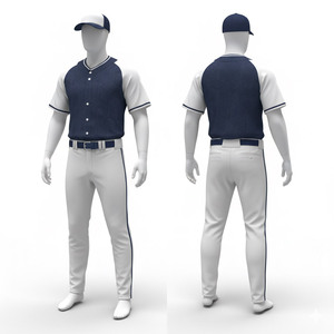2026 Unisex Baseball Team Kit Digital Print Custom <b>Mesh</b> Breathable Lightweight Pro Quality Wholesale 100% Polyester V-neck - Product Image 6