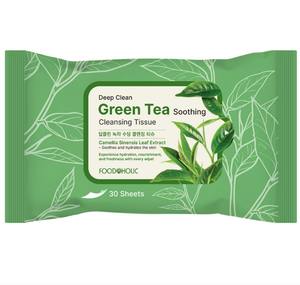 Toallitas Desmaquillantes de Té Verde FOODAHOLIC, Toallitas Hidratantes para Remover Maquillaje, Paños de Limpieza Facial Calmantes, Venta al por Mayor de Productos de Belleza Coreanos - Product Image 1