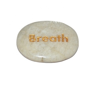 Melocotón Aventurina Chakra Piedra grabada Artesanía Piedra semipreciosa Obra de arte - Product Image 3