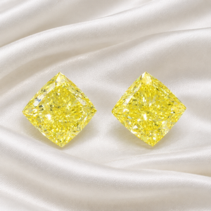 Diamante Sintético Amarillo Corte Cojín de Lujo, Cultivado en Laboratorio, 3.01 Quilates, VS2, Certificado IGI para Joyería - Product Image 2