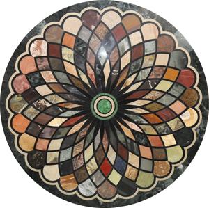 Tablero de mesa de café hecho a mano con piedra semipreciosa Pietra Dura - Product Image 1