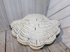 Vintage Style Rattan Shell Shape Storage Basket Handmade Decorative <b>Trinket</b> <b>Box</b> for Home Organization - Product Image 5