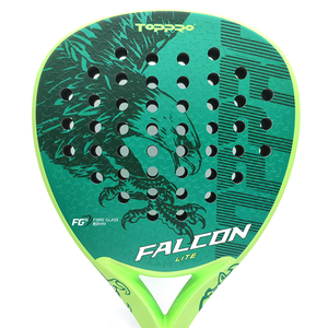 Raquettes de padel au prix fabricant, fibre de verre 18K/12K/3K, face en carbone tissé, taille 350-370g, dureté Hi-SOFT - Product Image 5