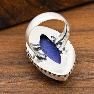 Lapis Lazuli Gemstone Ring Handmade 925 Solid Sterling <b>Silver</b> Jewelry Natural Gemstone Ring Gift For Women - Product Image 2