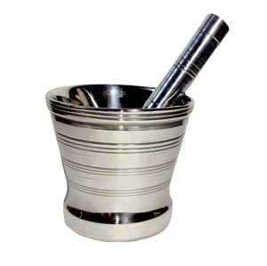 Mortier et pilon en laiton de haute qualité pour broyer les épices, les graines, les herbes et préparer des médicaments naturels à la maison - Product Image 6