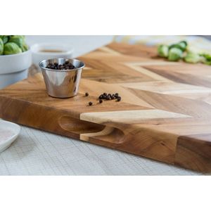 Rustic Charm <b>Solid</b> <b>Wood</b> Rectangle Serving <b>Board</b> Dishwasher Safe & Non-Toxic - Product Image 2