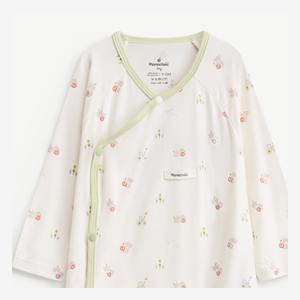 Body de Bebé de Manga Larga con Estampado de Patrones y Broches de Presión, Modal y Spandex, para Recién Nacido, ODM Vietnam - Product Image 3