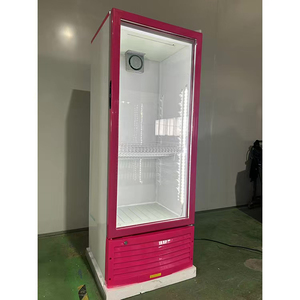 Réfrigérateur de présentation de boissons énergisantes OEM 210L à refroidissement par air, porte simple en verre, pour usage commercial - Product Image 1