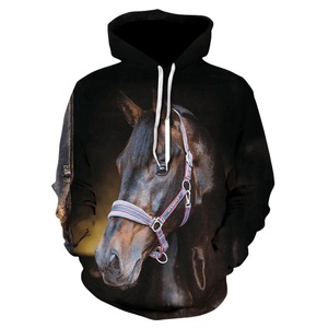 2021 Hot Sale Sweatshirt 3D Hoodies Print Beautiful <b>Horse</b> Animal Pattern Pullover Unisex Casual Creative Oversized <b>Hoodie</b> 2026 - Product Image 4