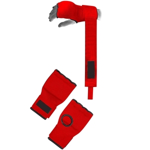 ที่พันมือและถุงมือด้านในสีแดงตัดขอบสีดำ - Product Image 2