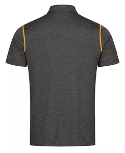 2026 Men's Wholesale Solid Color Short Sleeve <b>Polo</b> Shirt Breathable Knitted Casual Design Regular Fit <b>Orange</b> Trim Detail - Product Image 2
