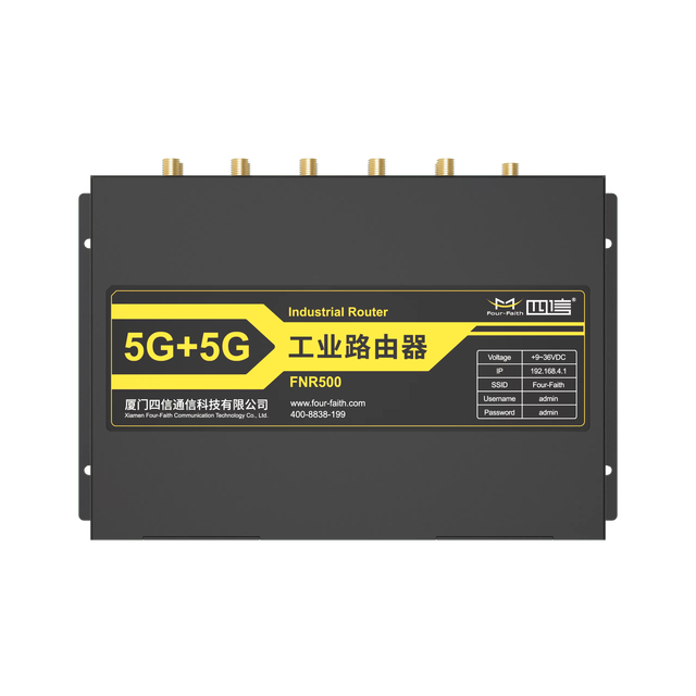 Four-Faith 5G Router FNR500 with Dual SIM Slots Dual Module Technology WEP Encryption