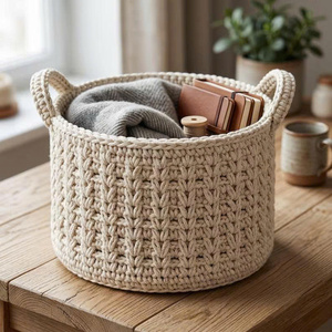 Mejor Precio al por Mayor para Organizador Circular de Almacenamiento de Alimentos, de Algodón Grueso para Crochet, Ecológico, de Lujo, Apto para Principiantes - Product Image 1
