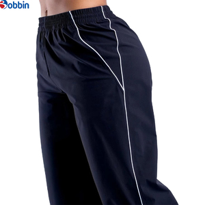 <span class=keywords><strong>Pantaloni</strong></span> da Donna in Offerta, Neri a Gamba Dritta <span class=keywords><strong>con</strong></span> Striscia Laterale Bianca, Abbigliamento Casual, <span class=keywords><strong>Pantaloni</strong></span> a Tutta Lunghezza, Stile Primaverile - Product Image 3