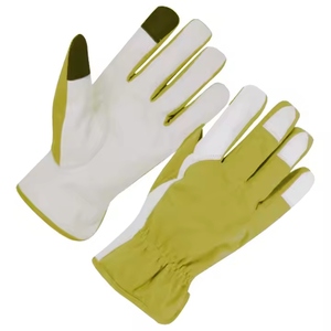 High Performance Heavy Duty Reflective Safety <b>Gloves</b> Personal Protective Goat Grain Leather General Purpose Anti-Slip Breathable - Product Image 2