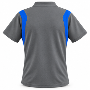 เสื้อโปโลปักลายตามสั่งสำหรับผู้ชาย เสื้อทำงานผ้าปิเก้แขนสั้น ตัดต่อสีตัดกัน ชุดยูนิฟอร์มพนักงานโรงงาน เสื้อผ้าคนงาน - Product Image 2