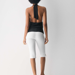 Nueva Colección de Verano, Blusa Holgada de Punto sin Mangas con Cuello Halter para Mujer, Ecológica y a la Moda - Product Image 2