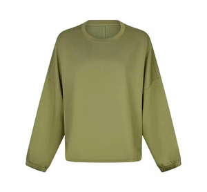 Sudadera Bordada para Mujer, con Logotipo Personalizado, Felpa Suave, Cuello Redondo, Manga Larga, Corte Holgado, Informal, a la Moda, Venta al Por Mayor - Product Image 1