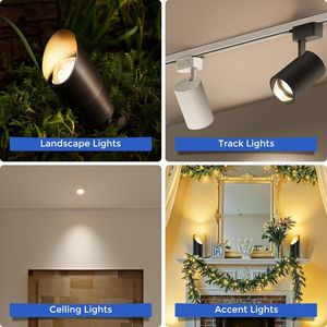 Lampadina LED MR16 5W 2700K Bianco Caldo 450 Lumen Dimmerabile con Alloggiamento in Alluminio Bassa Tensione Ingresso 12V Design Bi-Pin GU5.3 - Product Image 3