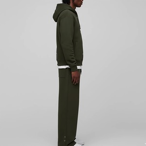 Ensemble de jogging pour homme, imprimé, manches courtes, poids lourd, couleur unie, tenue de plage, deux pièces, logo personnalisé, 100% coton, taille US, OEM - Product Image 3