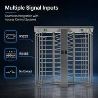 Full Height Turnstile Gate QR Access Control Industrial Entrance Barrier CE ISO Certified Security Passage System