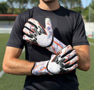 Guantes de Portero de Fútbol Profesionales, Nuevo Diseño, Material de Látex y Cuero/PU, Cierre de Cremallera, para Niños y Adultos - Product Image 3