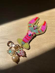 Premium Handcrafted Embroidered Beaded Keychain Decorative Charm for Women Girls and Gift Giving Occasions - Product Image 5