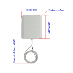 เสาอากาศติดผนัง12dBi 2.4GHz สำหรับเสาอากาศติดผนังภายนอกอาคารพร้อมขั้วต่อโพลาไรซ์แนวตั้ง N ตัวเมีย - Product Image 3