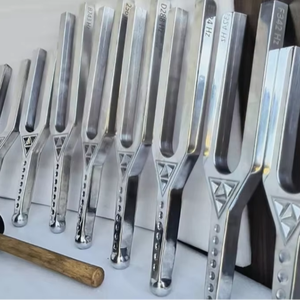 Diapasón gigante extragrande con llave DnA (256 Hz y 487 Hz) para sanación y meditación con martillo, envío gratis. - Product Image 1