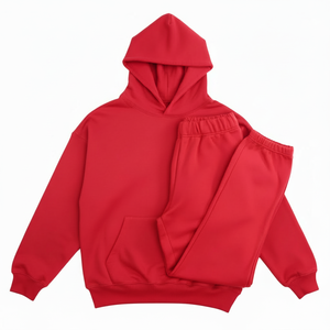 ชุดเซ็ตเสื้อฮู้ดดี้และกางเกงจ็อกเกอร์สำหรับฤดูหนาวปี 2026 แบบยูนิเซ็กซ์ ระบายอากาศได้ดี สวมใส่สบาย ไซส์พลัส สีพื้น แต่งลูกปัด ล้างสีแบบแอซิด ผ้าสองด้าน 65% ผ้าฝ้าย 35% - Product Image 1