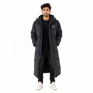 Custom Men's Long Softshell Puffer Jacket <b>Winter</b> Streetwear Coat Oversized Warm <b>Quilted</b> OEM Men's Jackets Wholesale Supplier USA - Product Image 1