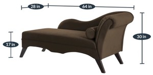 Sofá Chaise Longue Moderno de Terciopelo con Patas Cónicas y Respaldo Sólido, Mueble Contemporáneo para Sala de Estar o Dormitorio, Asiento Cómodo para el Hogar - Product Image 6