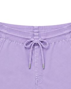 Pantalones Cortos Bermuda Casuales para Hombre, Color Lavanda, Personalizados, con Cordón, Ligeros, de Corte Holgado, Mezcla de Algodón, para Playa - Product Image 5