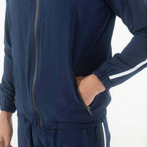 Conjunto Deportivo de 2 Piezas para Hombre, Chaqueta Cortavientos de Nailon, Ligero, Informal, para Correr, con Cremallera Completa y Franjas Laterales - Product Image 6