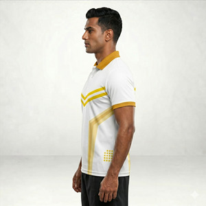 Camiseta de Cricket para Hombre, Sublimada, Fabricante OEM de Camisetas de Cricket para Hombre, Camiseta de Cricket de Manga Corta para Hombre - Product Image 3