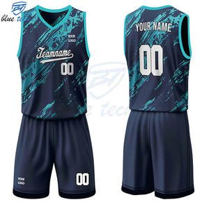Ensemble d'uniformes de basketball personnalisés en polyester imprimé de haute qualité pour hommes, sans manches, taille élastique, respirant et à séchage rapide - Product Image 3