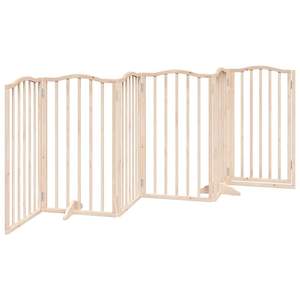 Ensemble de 6 portails et enclos pour animaux de compagnie en bois de peuplier naturel pour vos amis à fourrure - Product Image 6